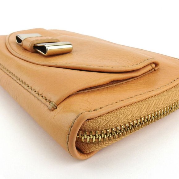 Chloe wallet Lily orange leather Authentic used - Picture 4 of 8